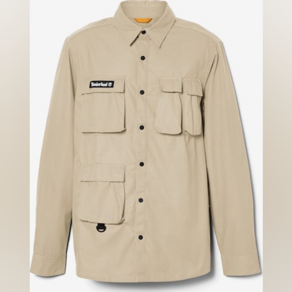 Timberland Men's Khaki Shirt Jacket